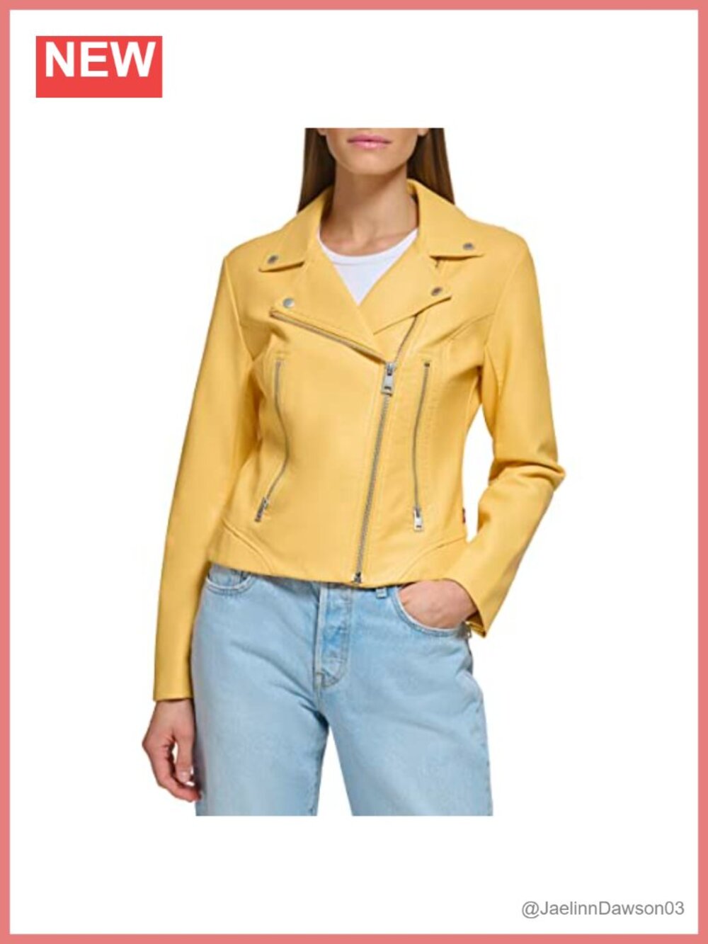 Vegan Leather 538 Moto Jacket Asymmetrical Zip Water Resistant
